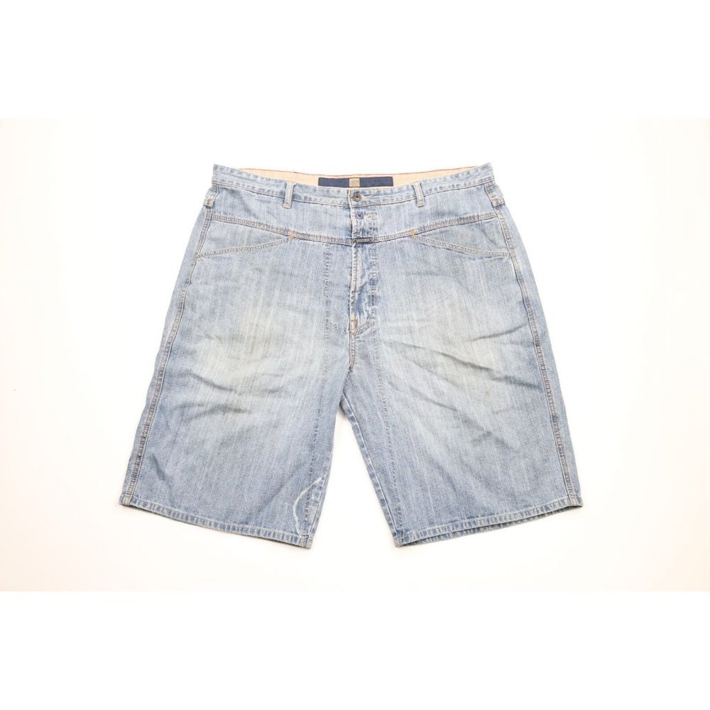 Vintage 90s Marithe Francois Girbaud Mens 40 Distressed Spell Out Baggy Shorts